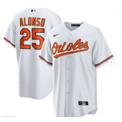 Men's Baltimore Orioles Pete Alonso Nike White Home Replica Jersey