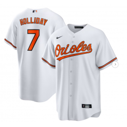 Men's Baltimore Orioles Jackson Holliday Nike White Home Replica Player Jersey