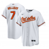 Men's Baltimore Orioles Jackson Holliday Nike White Home Replica Player Jersey