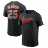Men's Baltimore Orioles Pete Alonso Nike Black Home Name & Number T-Shirt