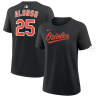 Women's Baltimore Orioles Pete Alonso Nike Black Name & Number T-Shirt