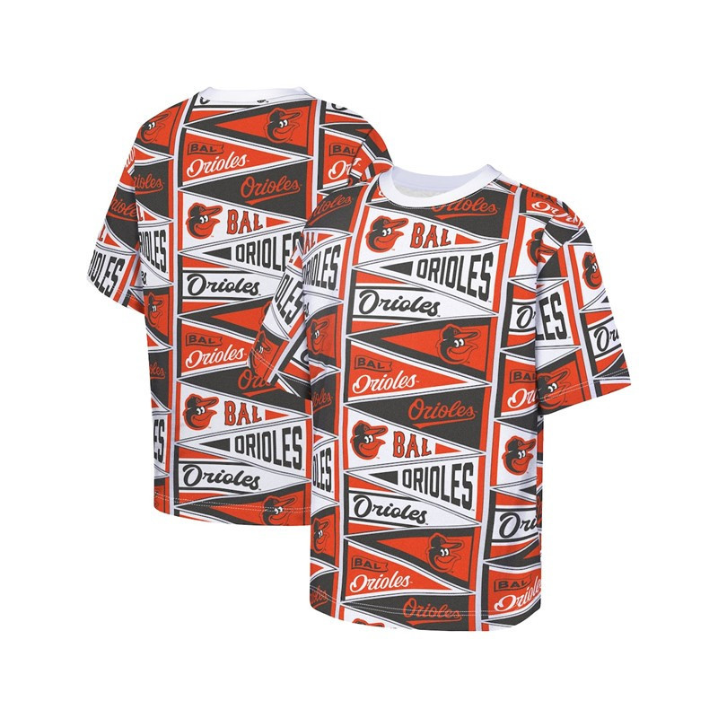 Baltimore Orioles Kids All Over Pennant T-Shirt