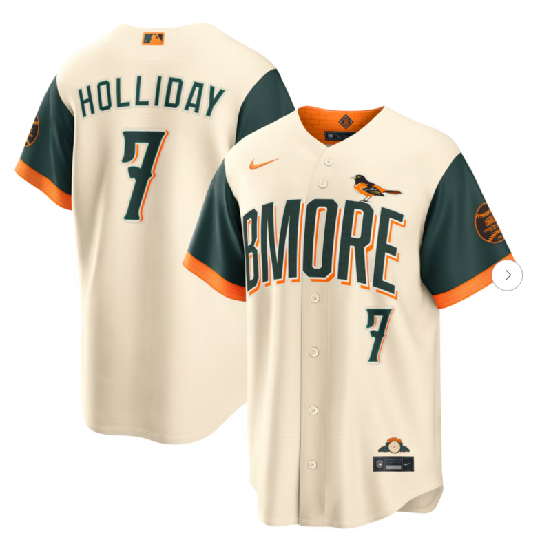 Men's Baltimore Orioles Jackson Holliday Nike 2026 City Connect Stadium Jersey