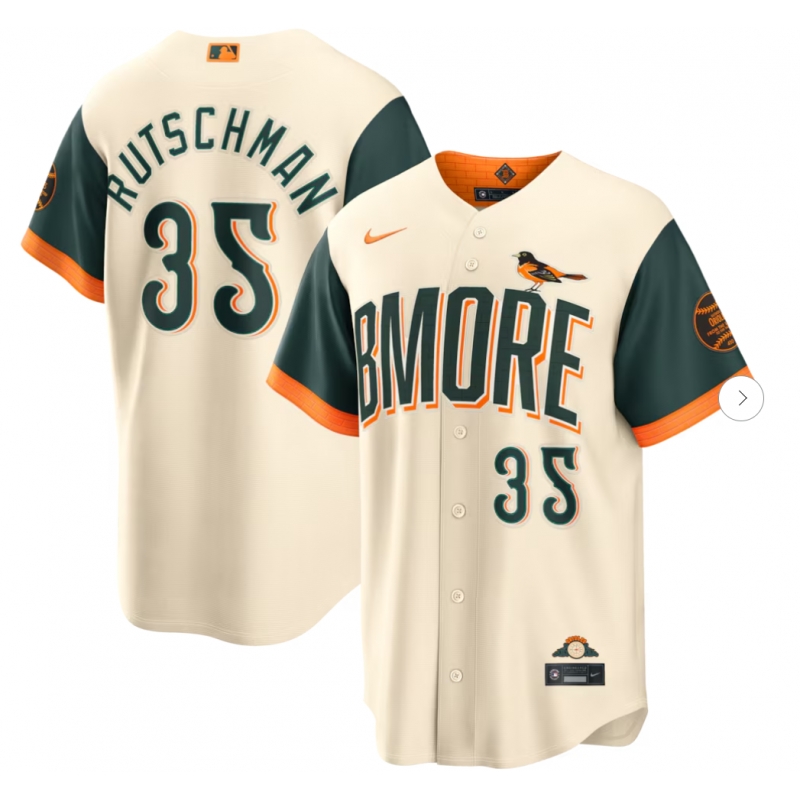 Men's Baltimore Orioles Adley Rutschman Nike 2026 City Connect Stadium Jersey
