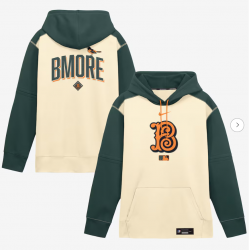 Men's Baltimore Orioles Nike Cream 2026 City Connect Authentic Collection Therma-FIT Hoodie