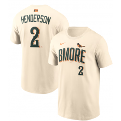 Men's Baltimore Orioles Gunnar Henderson Nike 2026 City Connect Name & Number T-Shirt