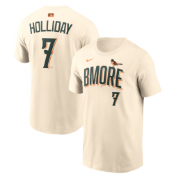Men's Baltimore Orioles Jackson Holliday Nike 2026 City Connect Name & Number T-Shirt