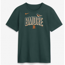 Men's Baltimore Orioles Nike Green 2026 City Connect Wordmark T-Shirt