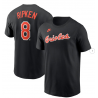 Men's Baltimore Orioles Cal Ripken Jr. Nike Black Fuse Name & Number T-Shirt