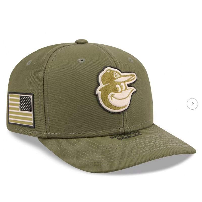 Men's Baltimore Orioles New Era Olive 2026 Armed Forces Day 9SEVENTY Adjustable Hat