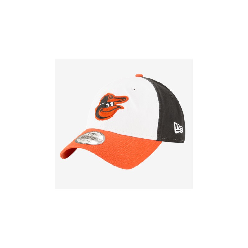 Men's Baltimore Orioles New Era Black Home 9Twenty Adjustable Hat