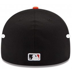 Men's Baltimore Orioles New Era White/Orange Home Authentic Collection On-Field 59FIFTY Fitted Hat