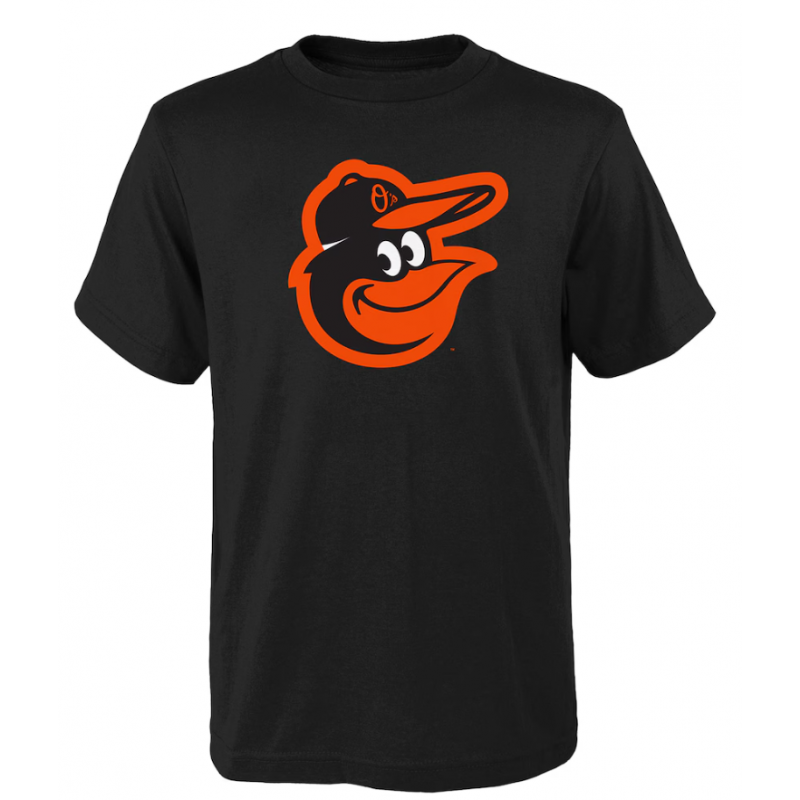 Youth Baltimore Orioles Black Logo Primary Team T-Shirt