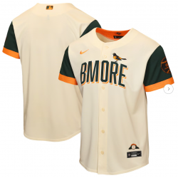 Youth Baltimore Orioles Nike Cream 2026 City Connect Stadium Jersey