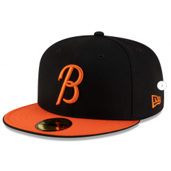 Men's Baltimore Orioles New Era Black/Orange Authentic Collection 59FIFTY Fitted Hat