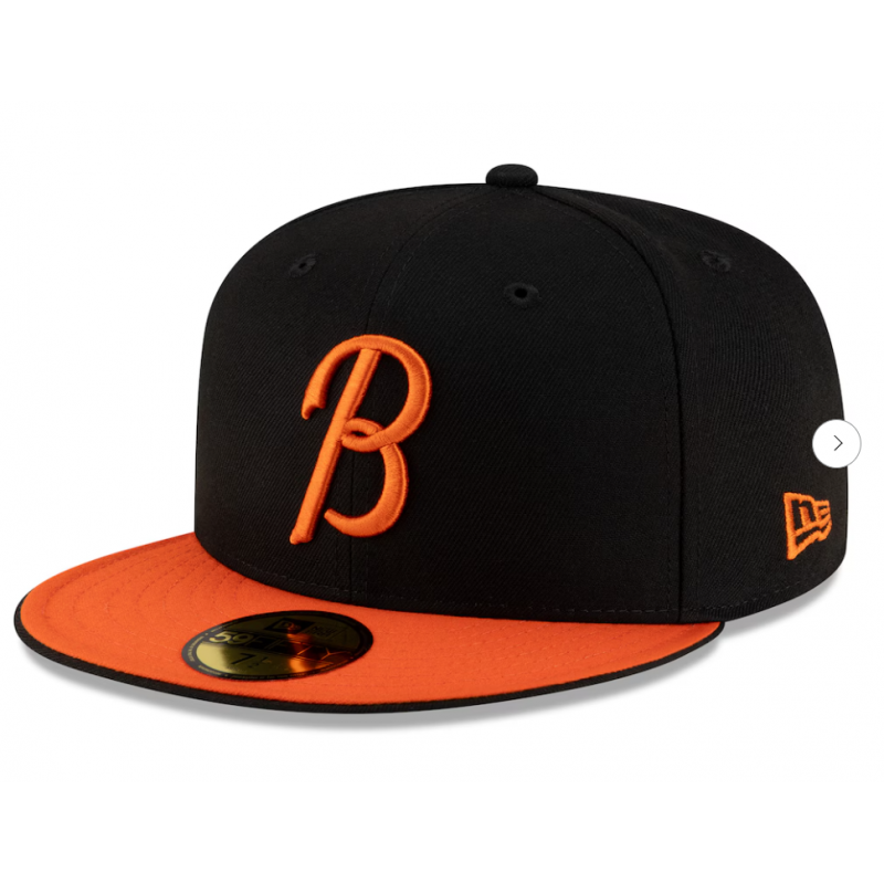Men's Baltimore Orioles New Era Black/Orange Authentic Collection 59FIFTY Fitted Hat
