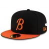 Men's Baltimore Orioles New Era Black/Orange Authentic Collection 59FIFTY Fitted Hat