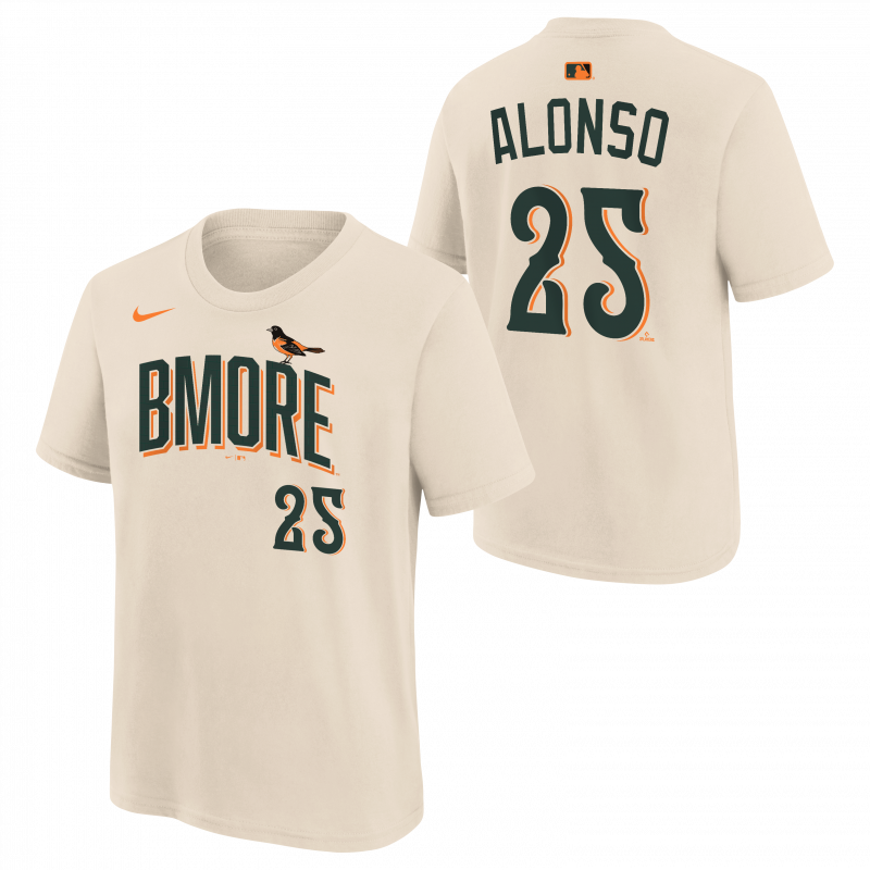 Baltimore Orioles Kids City Connect 2.0 Pete Alonso T-Shirt