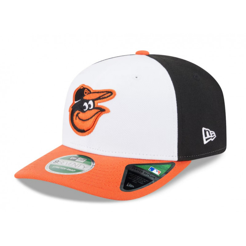 Men's Baltimore Orioles New Era Black/Orange Player Replica 9SEVENTY Adjustable Hat