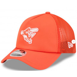Men's Baltimore Orioles New Era Orange 2026 Batting Practice Alternate Apex 9FORTY Adjustable Hat