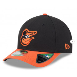 Men's Baltimore Orioles New Era Black Player Replica 9FORTY Adjustable Hat